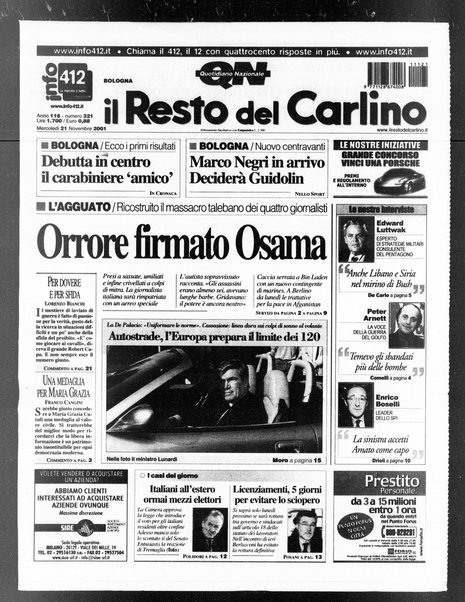 Il Resto del Carlino : giornale dell'Emilia